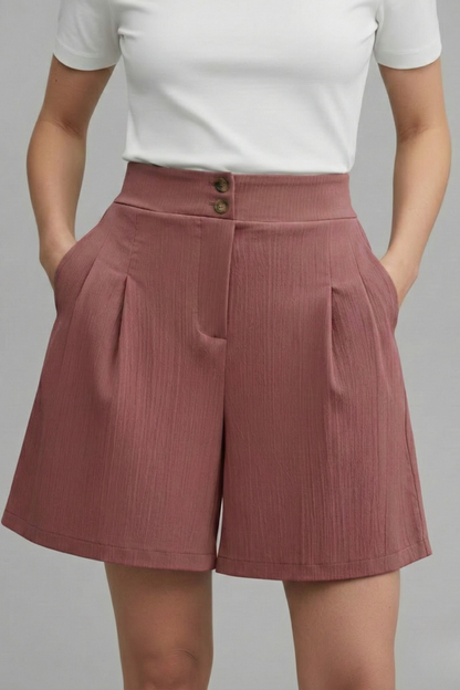 Kylie | Women’s High Waist Wide Leg Shorts