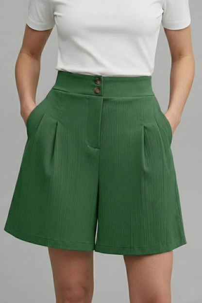 Kylie | Women’s High Waist Wide Leg Shorts