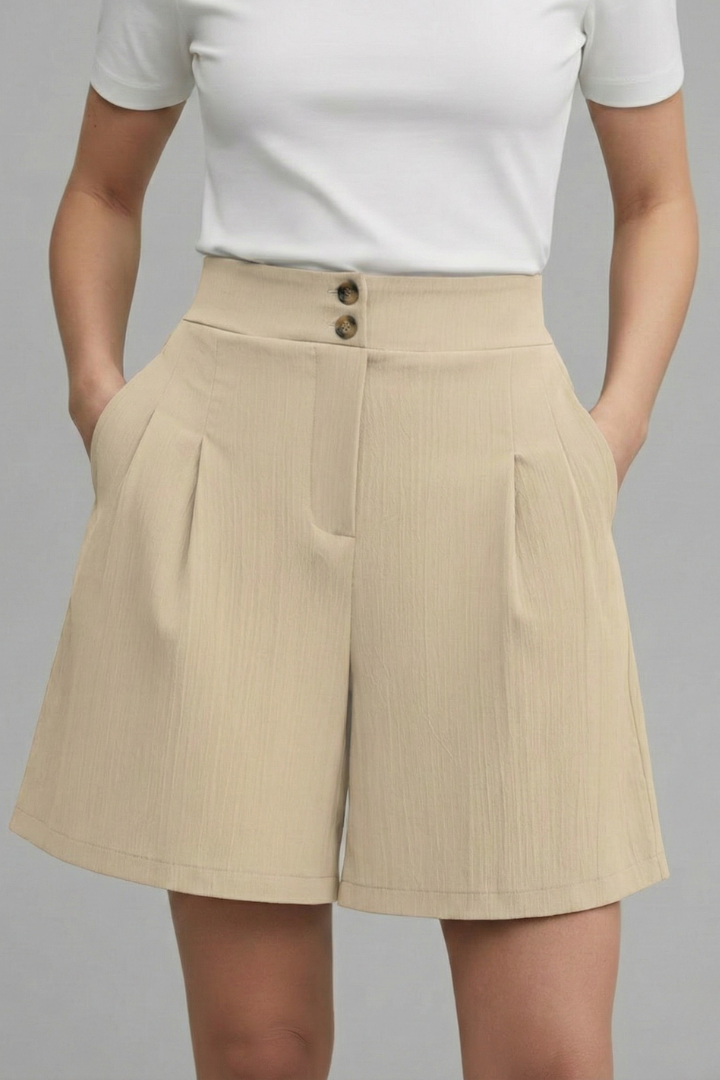 Kylie | Women’s High Waist Wide Leg Shorts