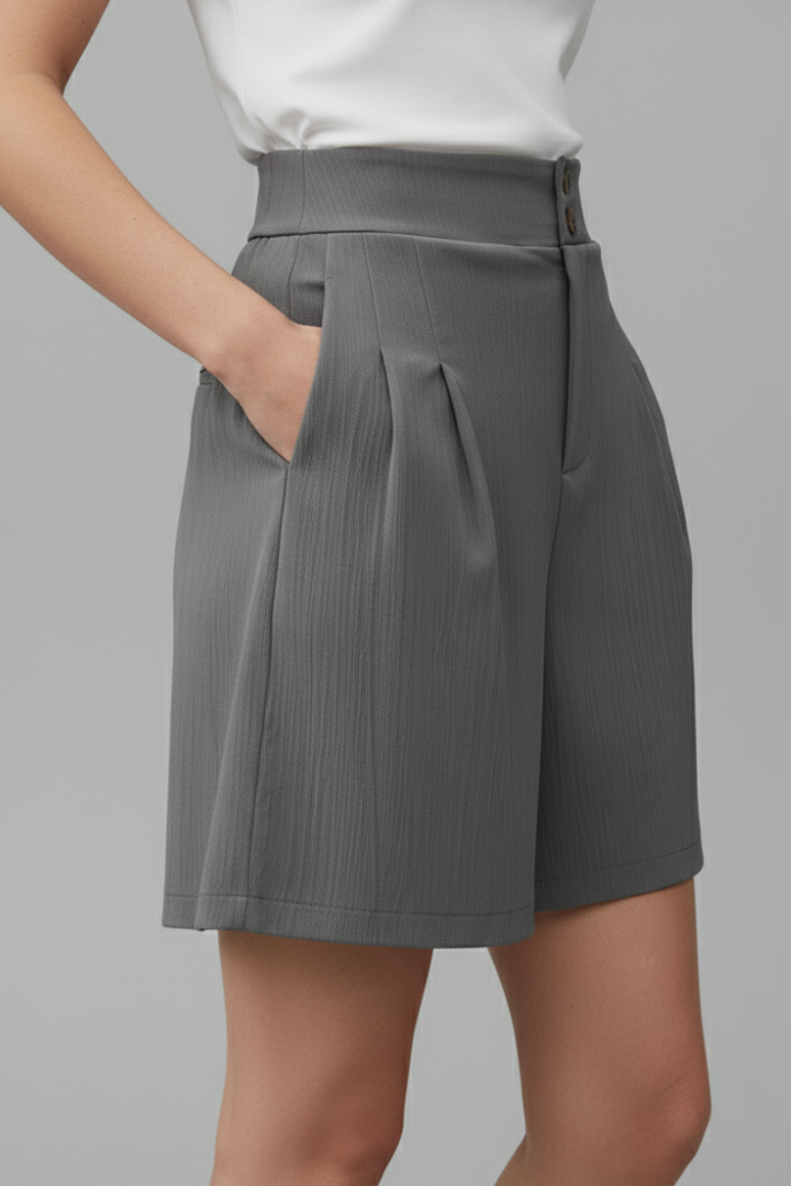 Kylie | Women’s High Waist Wide Leg Shorts