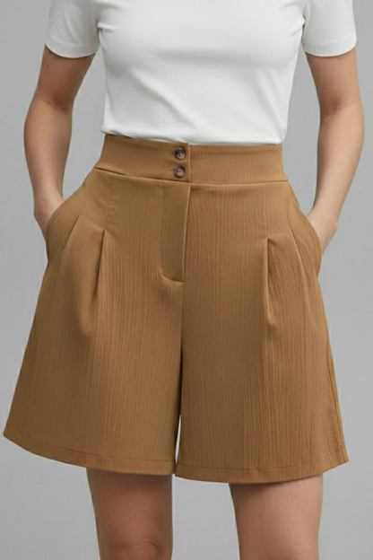 Kylie | Women’s High Waist Wide Leg Shorts