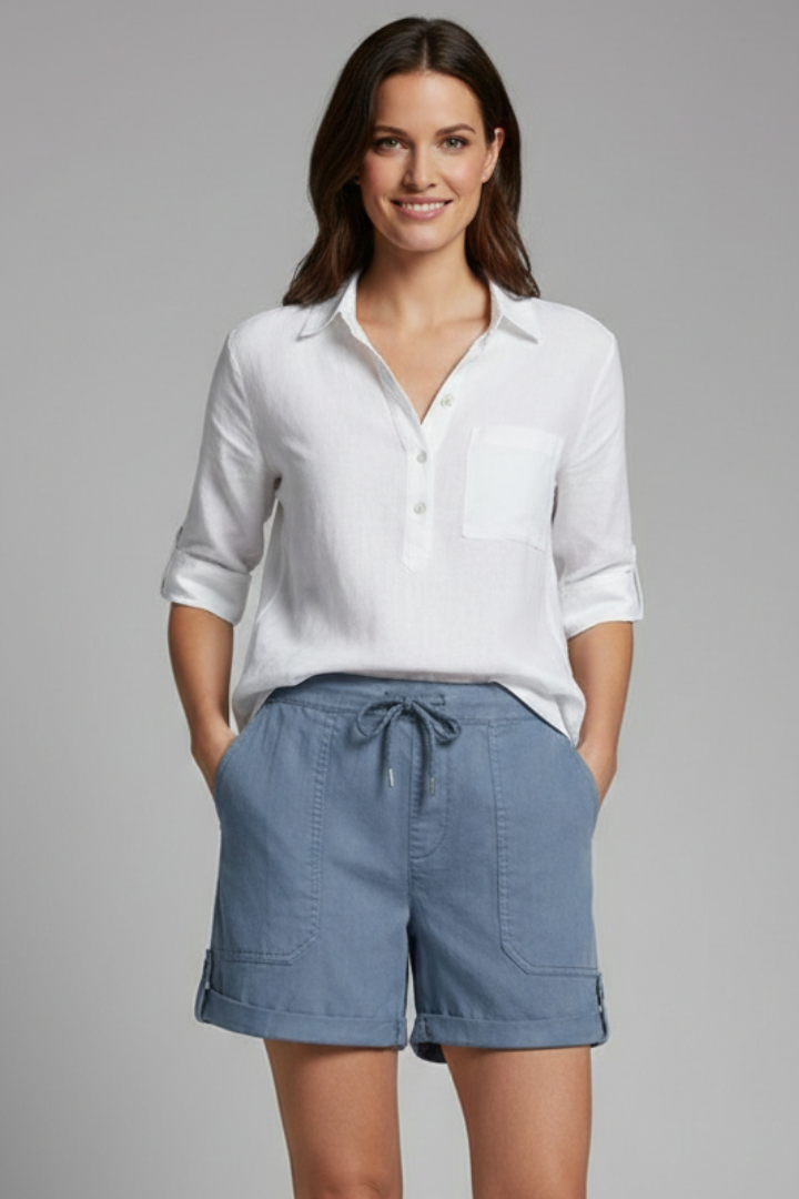 Megan | Women’s Drawstring Casual Pocket Shorts