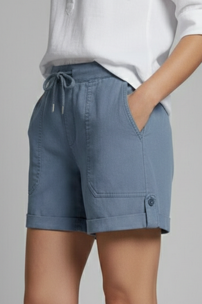 Megan | Women’s Drawstring Casual Pocket Shorts
