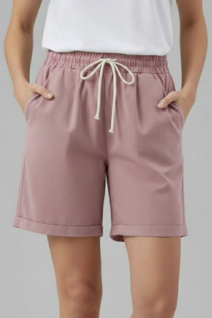 Josephine | Women’s Shorts With Drawstring Waist Pockets