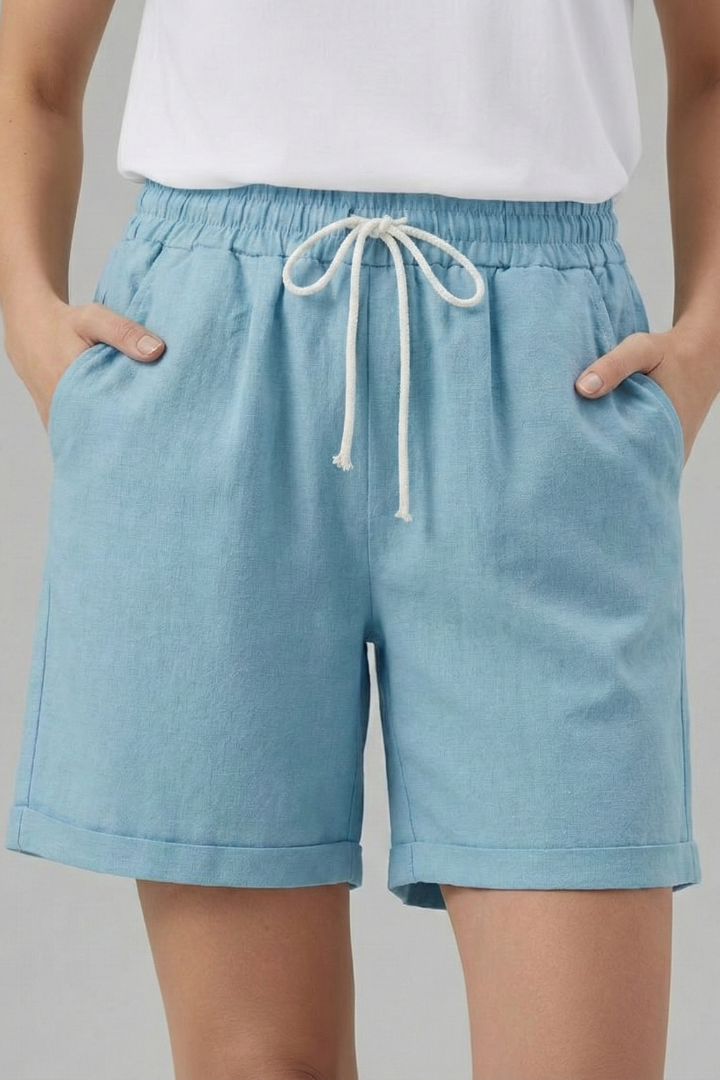 Josephine | Women’s Shorts With Drawstring Waist Pockets