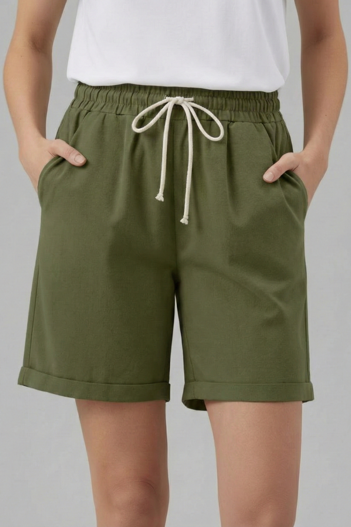 Josephine | Women’s Shorts With Drawstring Waist Pockets