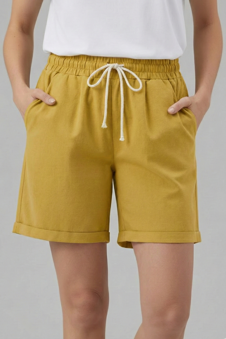 Josephine | Women’s Shorts With Drawstring Waist Pockets