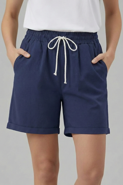 Josephine | Women’s Shorts With Drawstring Waist Pockets