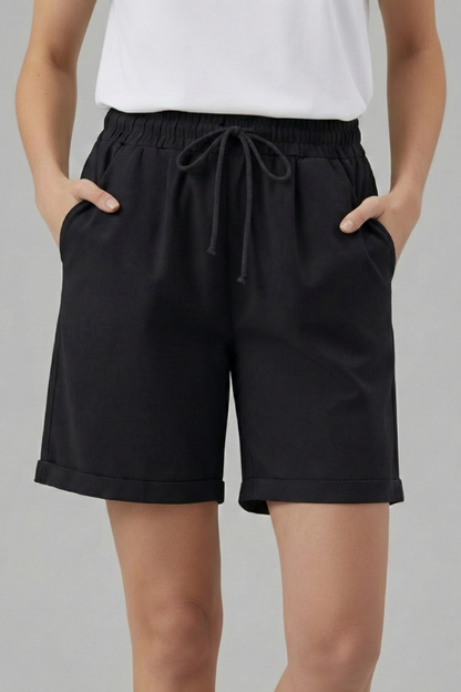 Josephine | Women’s Shorts With Drawstring Waist Pockets