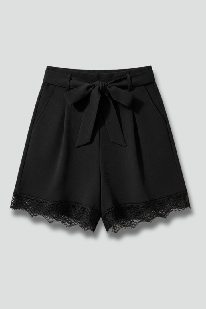 Kayla | Women’s Shorts With Tie Waist Trim
