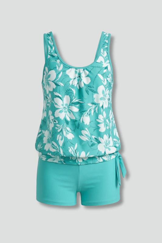 Ashley | Women’s Printed Tankini Set with Shorts