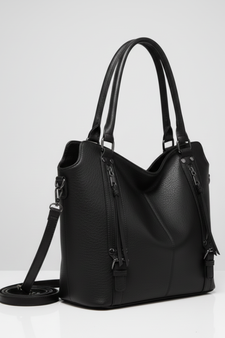 Makayla | Women’s Classic Tote Bag with Dual Handles and Zip Closure