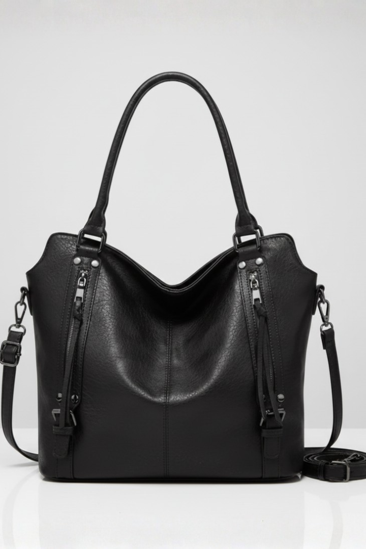 Makayla | Women’s Classic Tote Bag with Dual Handles and Zip Closure