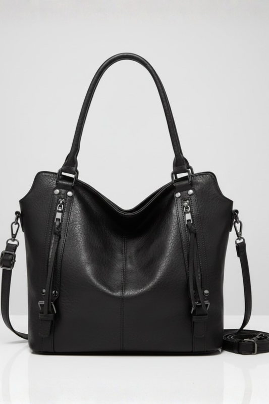 Makayla | Women’s Classic Tote Bag with Dual Handles and Zip Closure