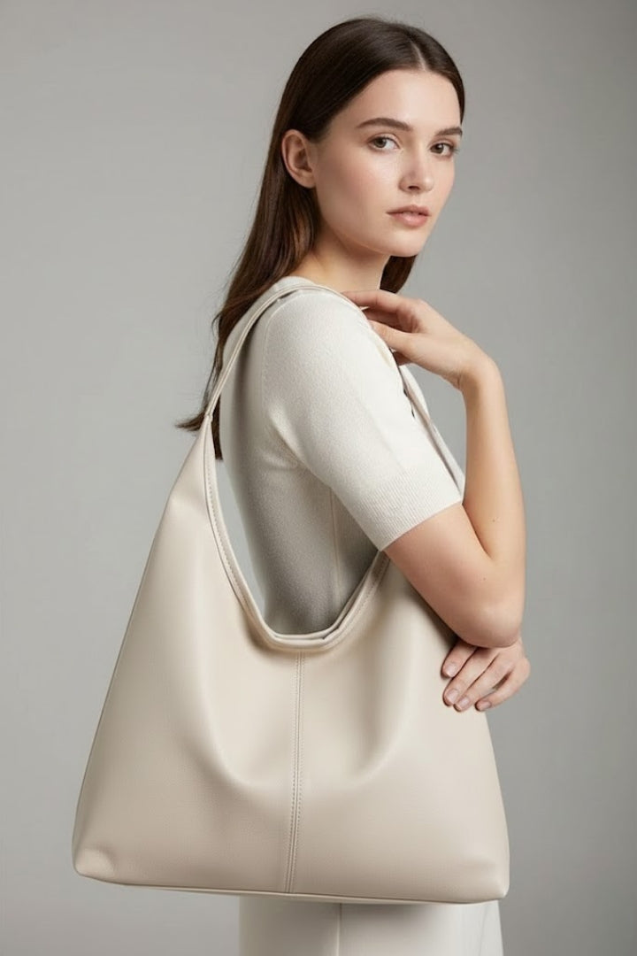 Madison | Women’s Classic Tote Bag with Faux Outer and Large Inner Pocket