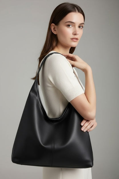 Madison | Women’s Classic Tote Bag with Faux Outer and Large Inner Pocket