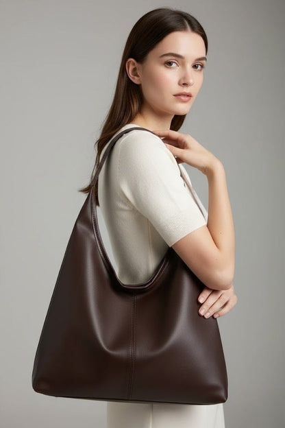 Madison | Women’s Classic Tote Bag with Faux Outer and Large Inner Pocket
