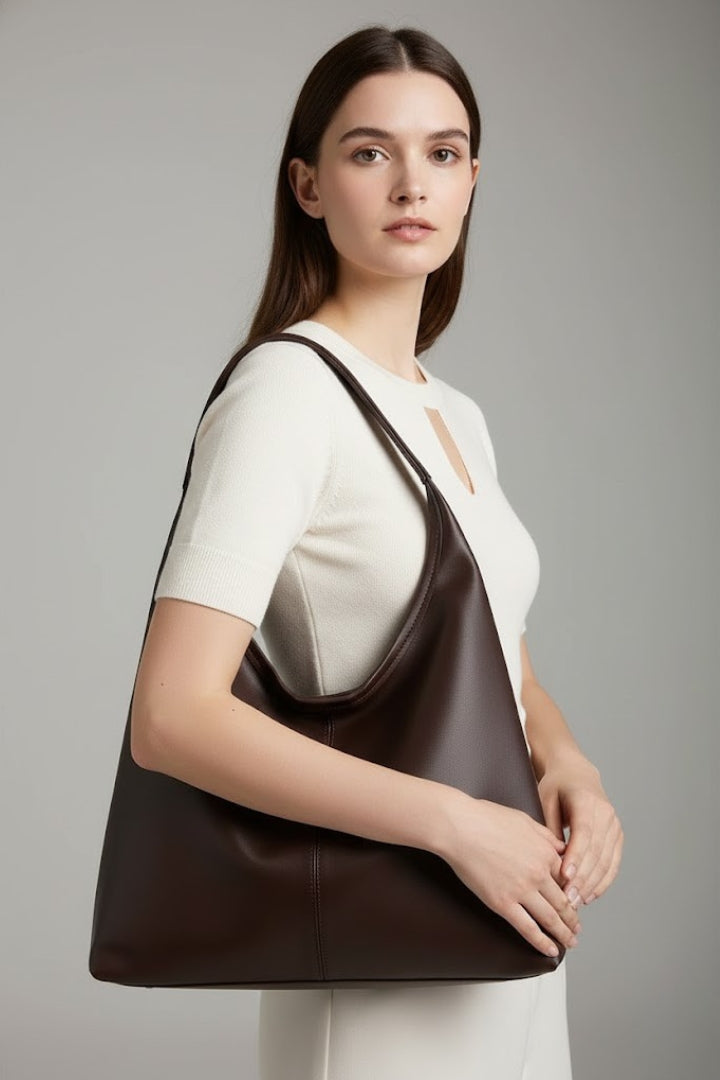 Madison | Women’s Classic Tote Bag with Faux Outer and Large Inner Pocket