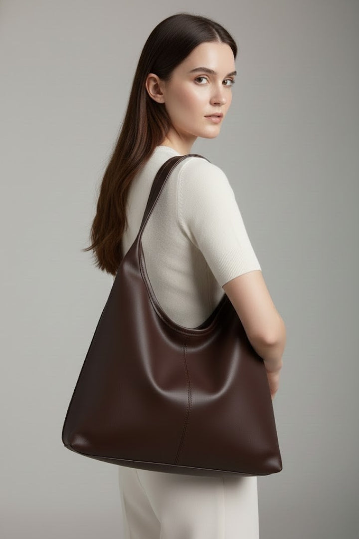 Madison | Women’s Classic Tote Bag with Faux Outer and Large Inner Pocket