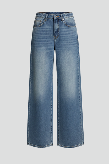 Zoe | Women’s Relaxed Wide-Leg Denim Jeans