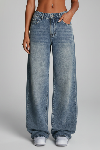 Zoe | Women’s Relaxed Wide-Leg Denim Jeans