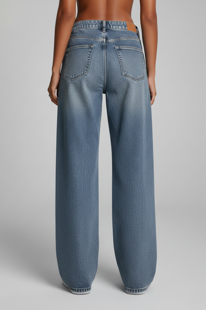 Zoe | Women’s Relaxed Wide-Leg Denim Jeans