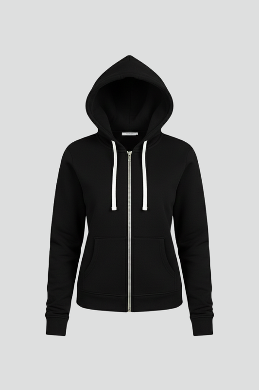 Isabella | Women’s Zip Hoodie with Drawstring Hood and Front Pockets