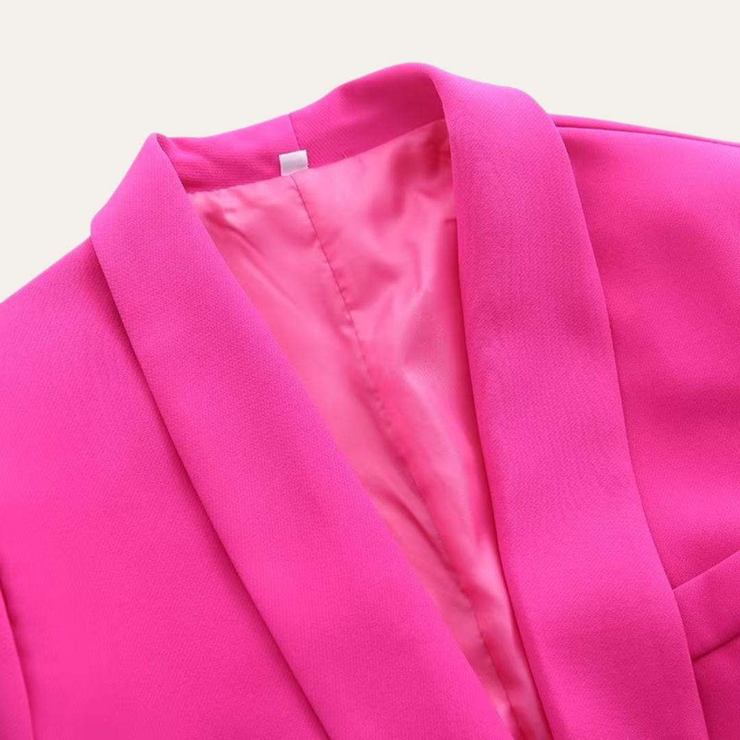 Faith | Women Belted Blazer Wide-Leg Trouser Set