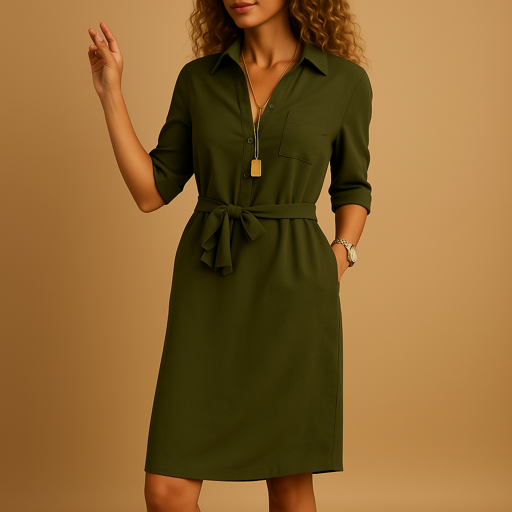 Ovrin | Women Casual Flattering Midi Dress