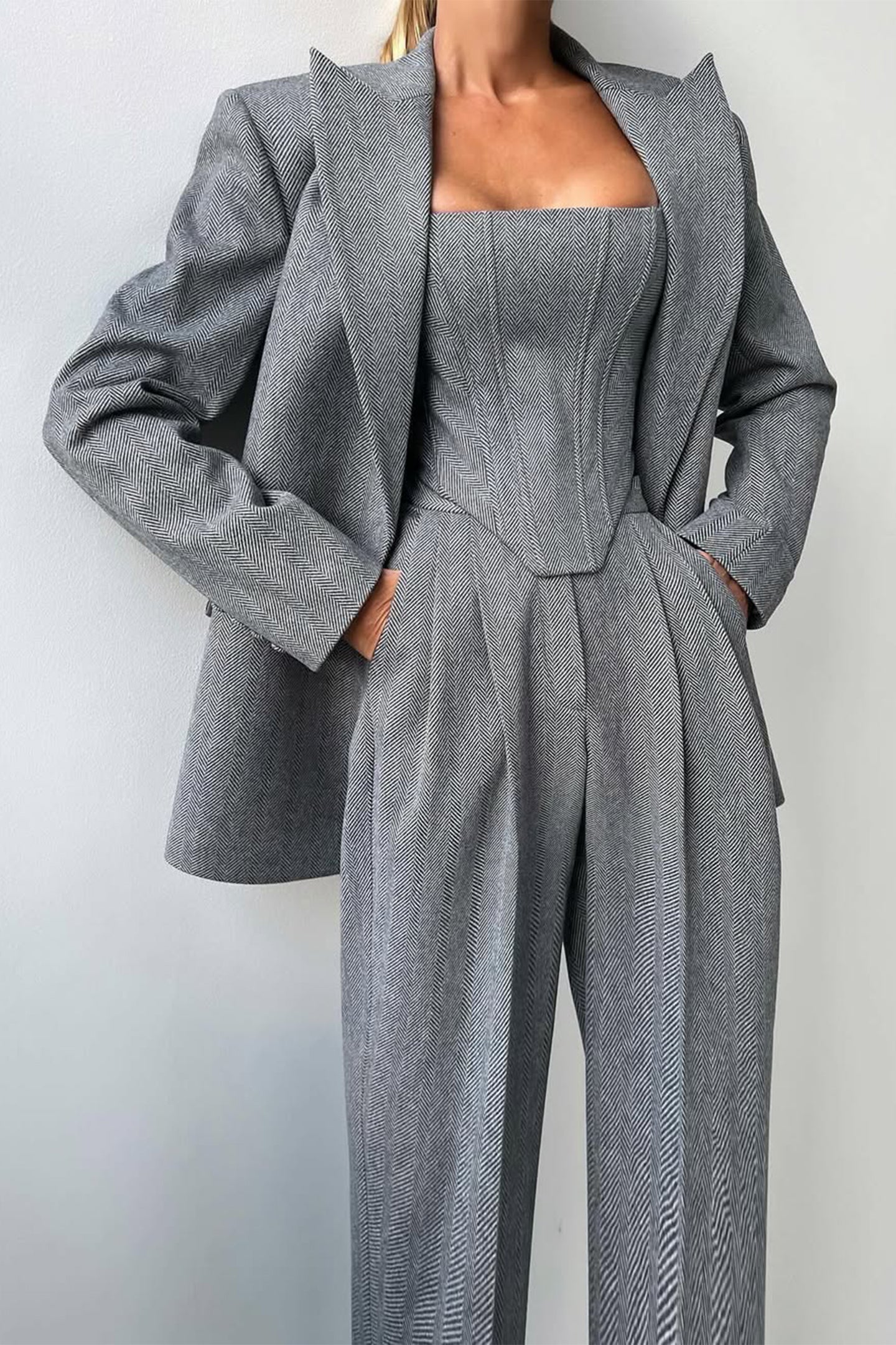 Georgia | Women Double-Breasted Three-Piece Trouser Suit