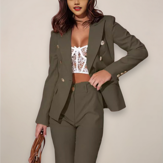 Florence | Women Tailored Two-Piece Blazer Suit Set