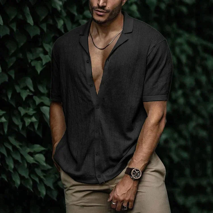 Kieran | Men Casual Short Sleeve Button Shirt