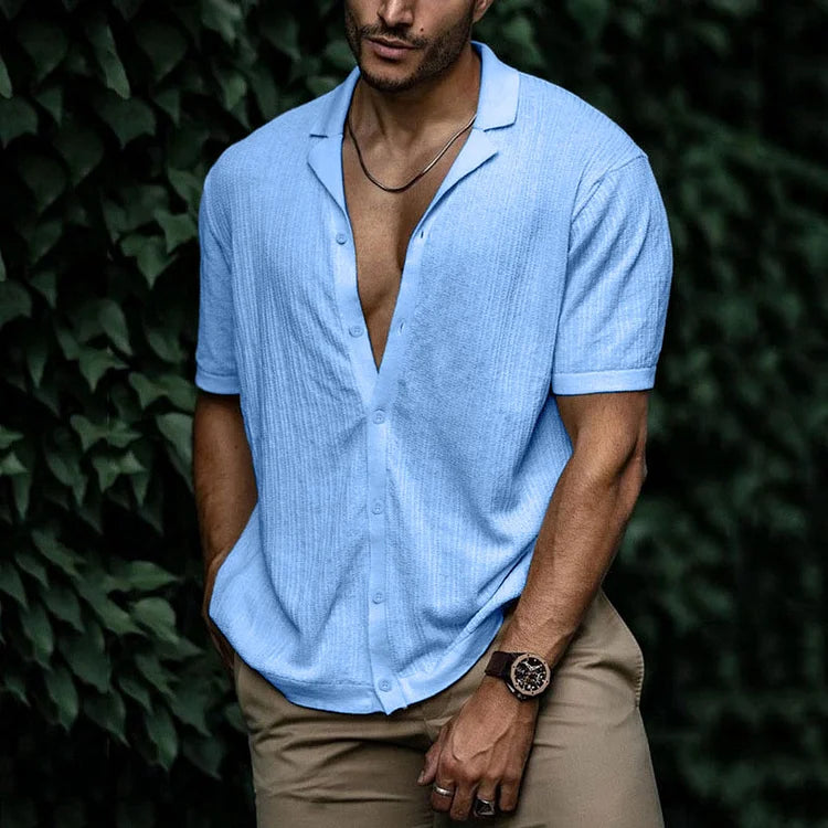 Kieran | Men Casual Short Sleeve Button Shirt