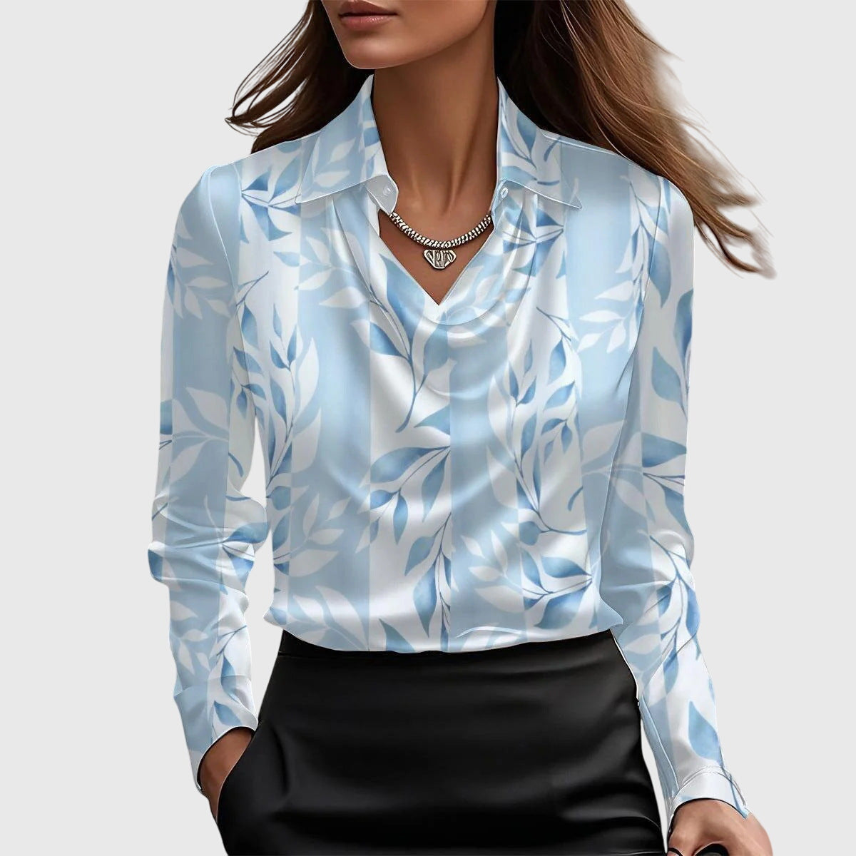 Ruby | Women Elegant Satin Blouse