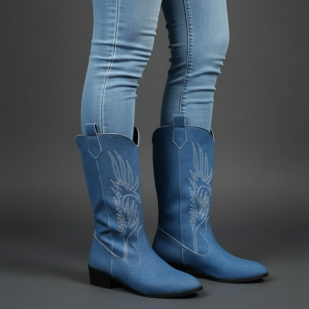 Jessica | Embroidered Cowboy Boots for Women
