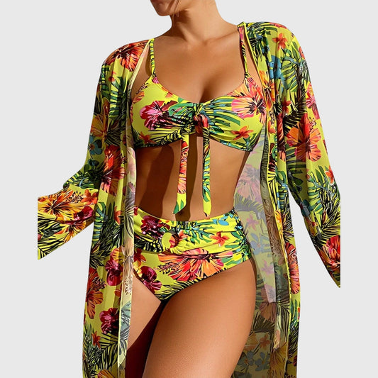 Emma | Women’s Tropical Print Bikini Swimsuit Set