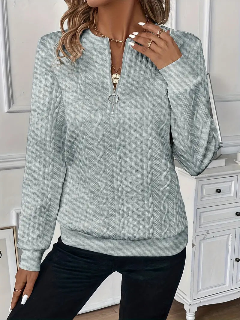 Faith | Women Spring Zip Up Sweater
