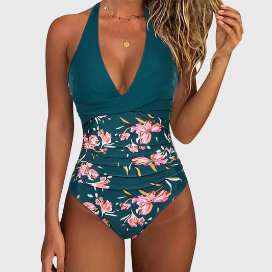 Emily | Women’s Florence V-Neck Floral Swimsuit