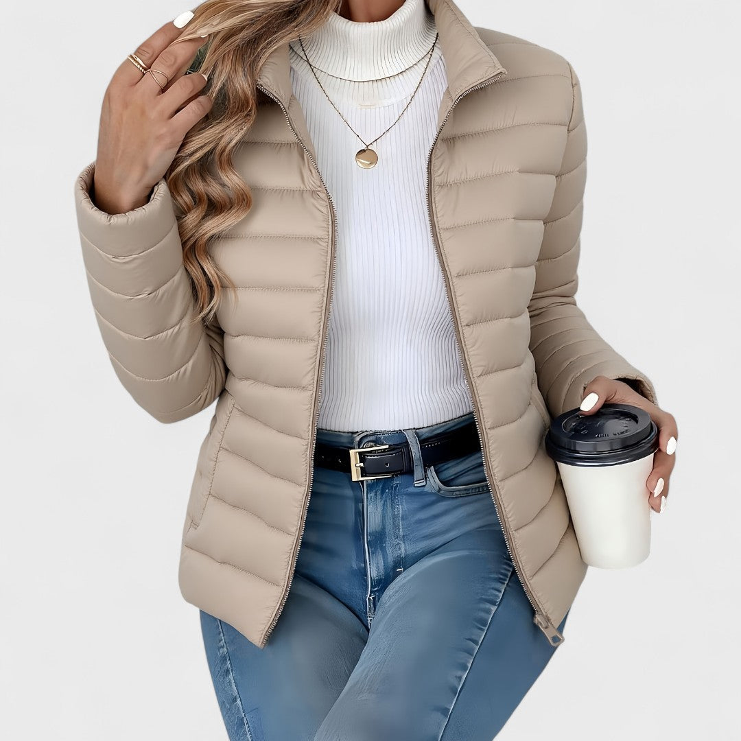 Elsie | Women Elegant High Collar Puffer Jacket