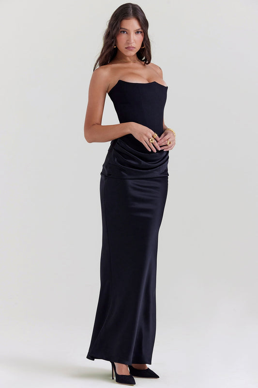 Kayla | Women Wedding Guest Strapless Maxi Dress