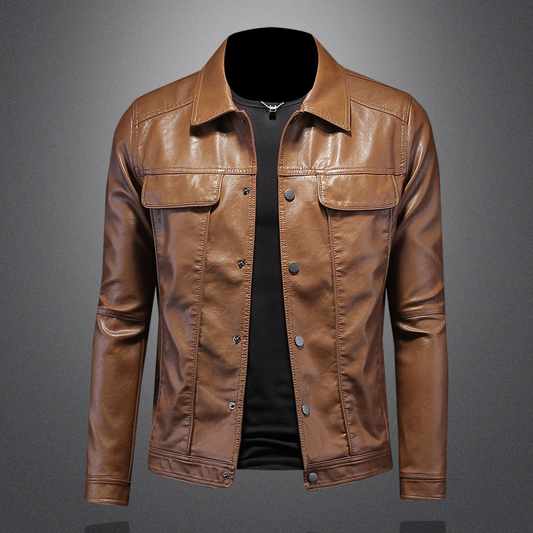 Benjamin | Men Classic Button Moto Jacket