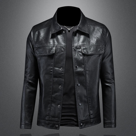 Benjamin | Men Classic Button Moto Jacket
