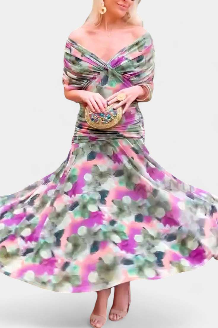 Olivia | Women Elegant Off-Shoulder Dress