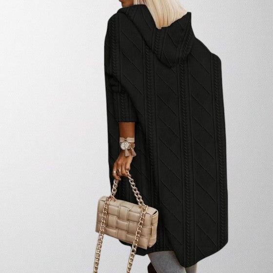 Hannah | Women Extended Length Hooded Cardigan