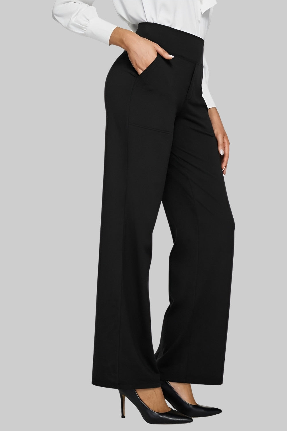 Jessica | Women Elegant High Waisted Wide-Leg Pants