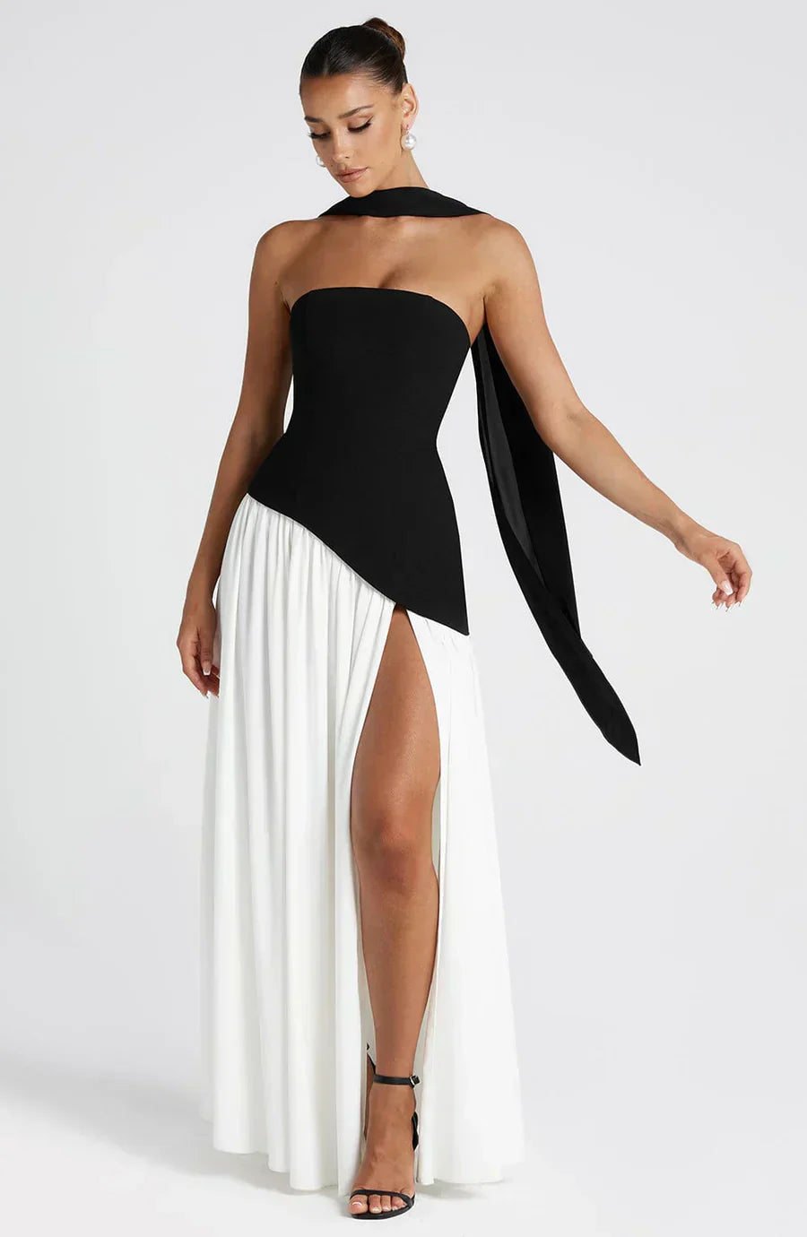 Kimberly | Women Wedding Guest Asymmetric Maxi Dress