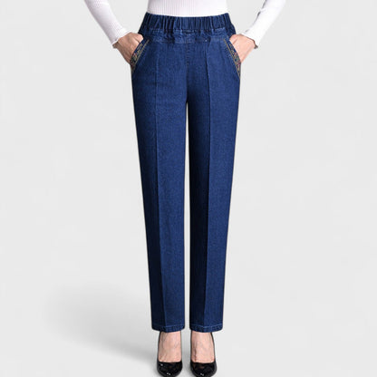 Taylor | Women’s Comfortable Stretch Jeans with Side Pockets and Elastic Waist