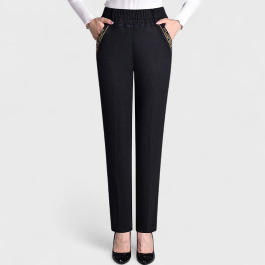 Taylor | Women’s Comfortable Stretch Jeans with Side Pockets and Elastic Waist