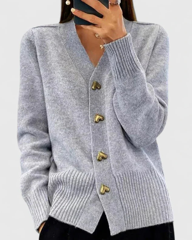 Mia | Women Elegant Button Front Cardigan