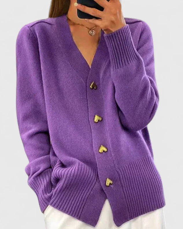 Mia | Women Elegant Button Front Cardigan